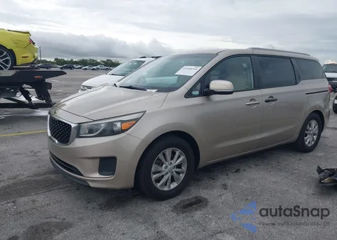 2015 Kia Sedona Lx z USA, uszkodzony, nr VIN KNDMB5C16F6044880